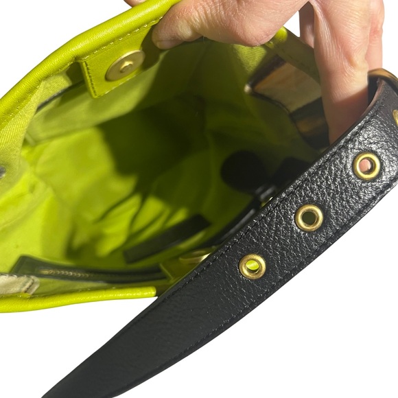 Mackenzie Childs Courtly Check Crossbody Bucket Bag Quirky Maximalist Unique - Picture 5 of 11